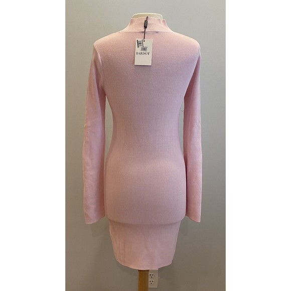 Bardot Rory Knit Dress in Sorbet Pink‎ Women's Large NWT - Picture 4 of 10